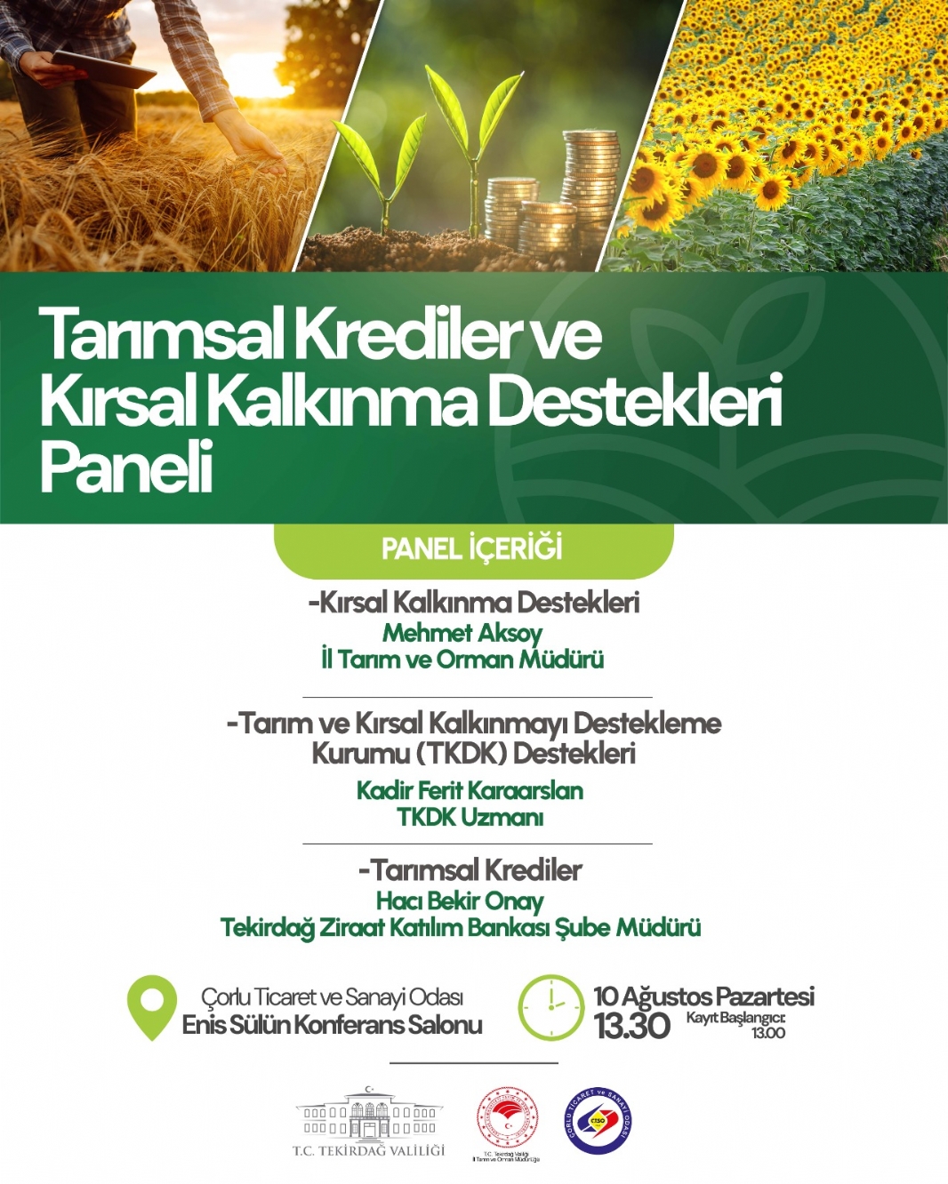 Tarımsal Krediler Ve Kırsal Kalkınma Destekleri Paneli
