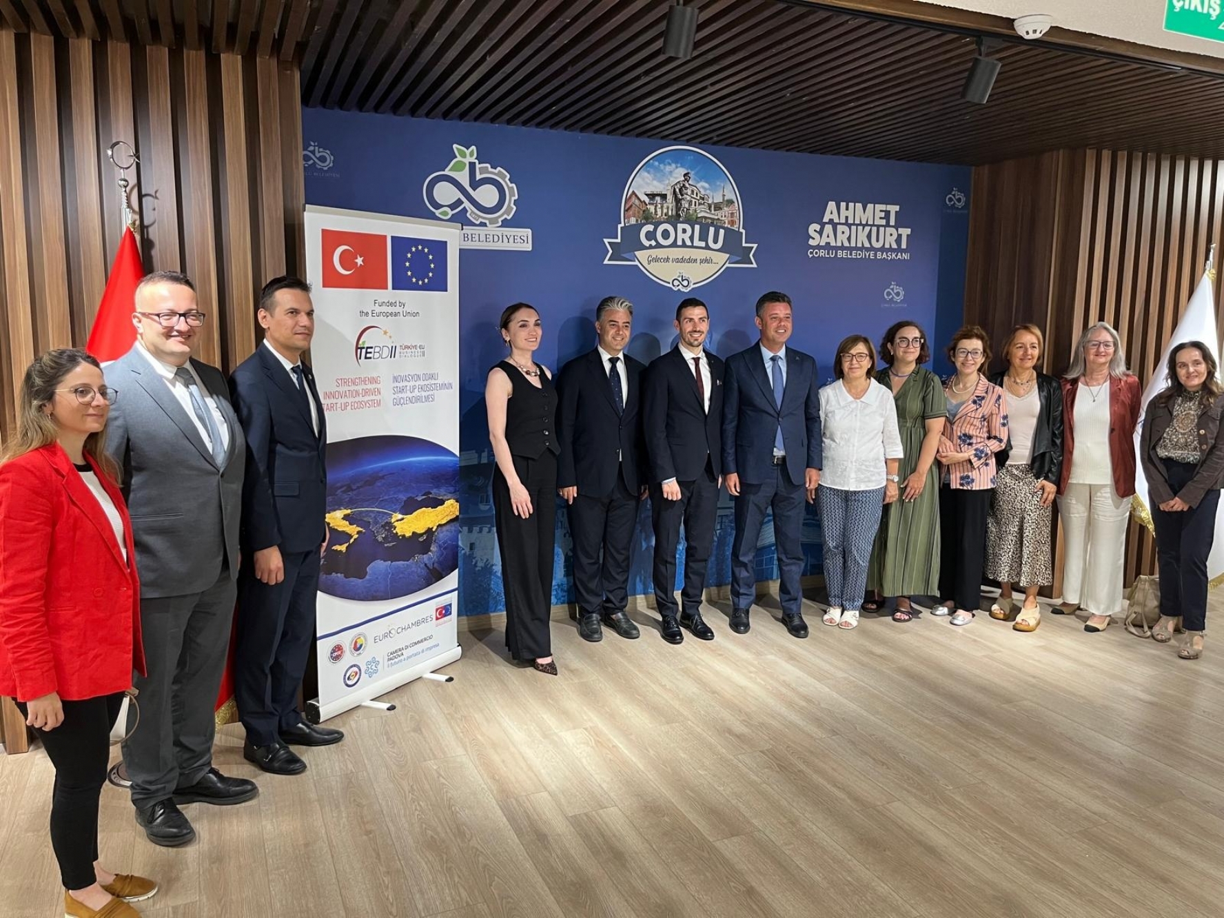 Padova Ticaret Odası Heyeti, Çorlu´nun Sanayi ve Akademi Ekosistemini Yerinde İnceledi