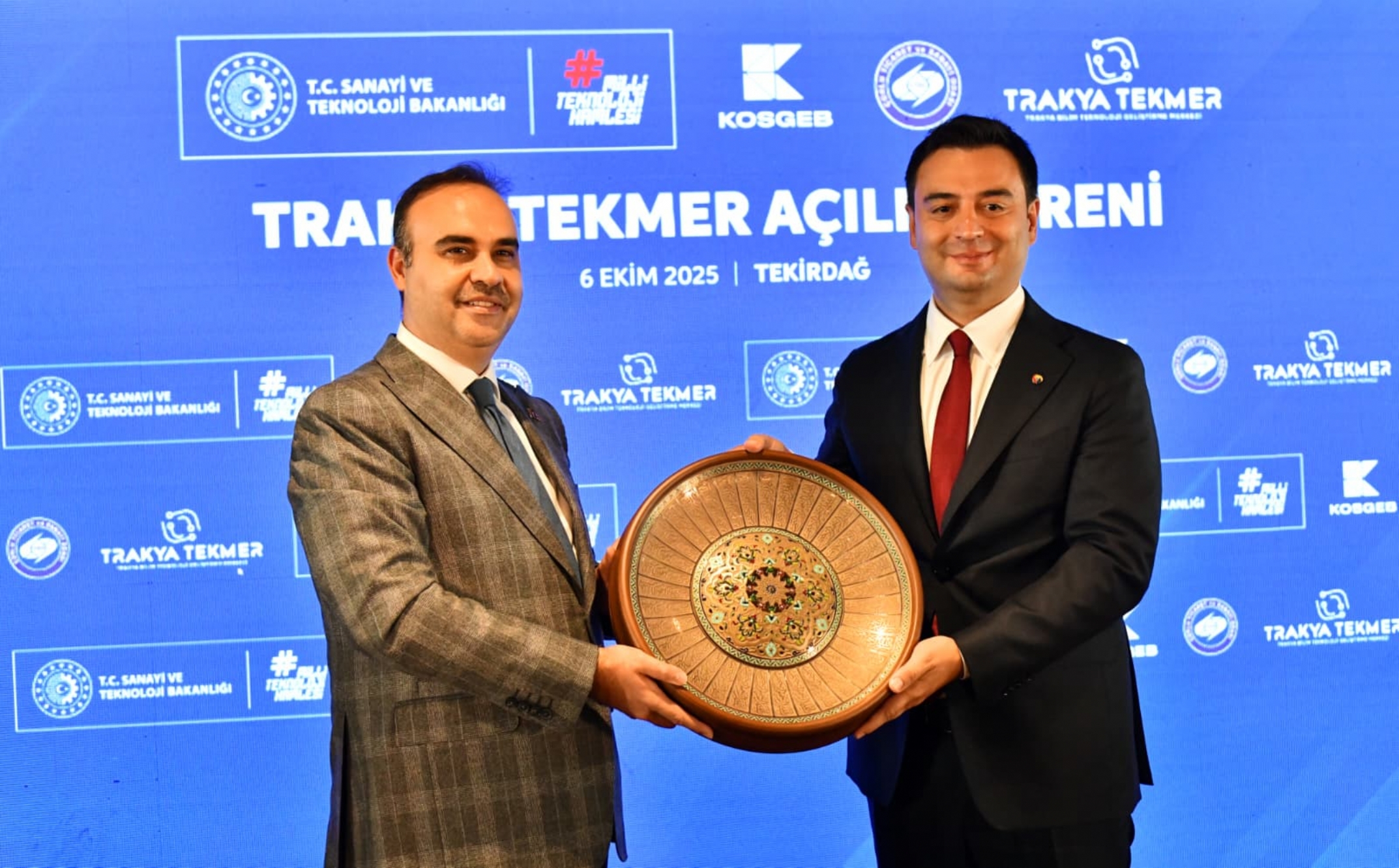 T.C. Sanayi ve Teknoloji Bakanı Sayın Mehmet Fatih KACIRın Teşrifleriyle Çorlu TSO Trakya Bilim Teknoloji Geliştirme Merkezi TEKMERin Resmi Açılış Töreni Gerçekleştirildi