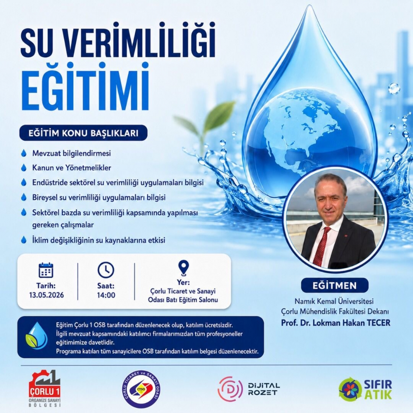 Su Verimliliği Eğitimi Daveti Hak