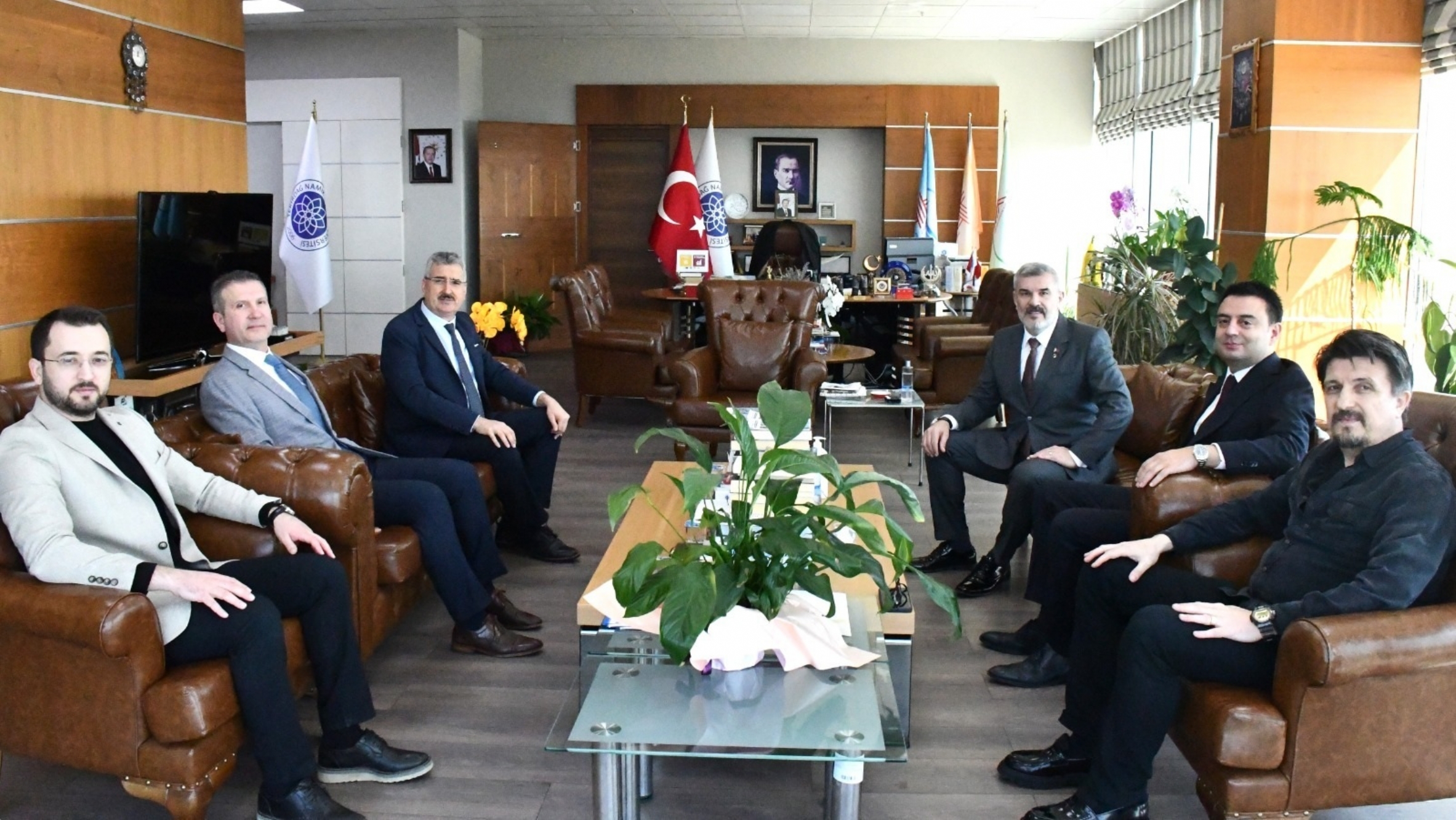 Namık Kemal Üniversitesi Rektörü Sayın Prof. Dr. Mümin ŞAHİN´e Ziyaret