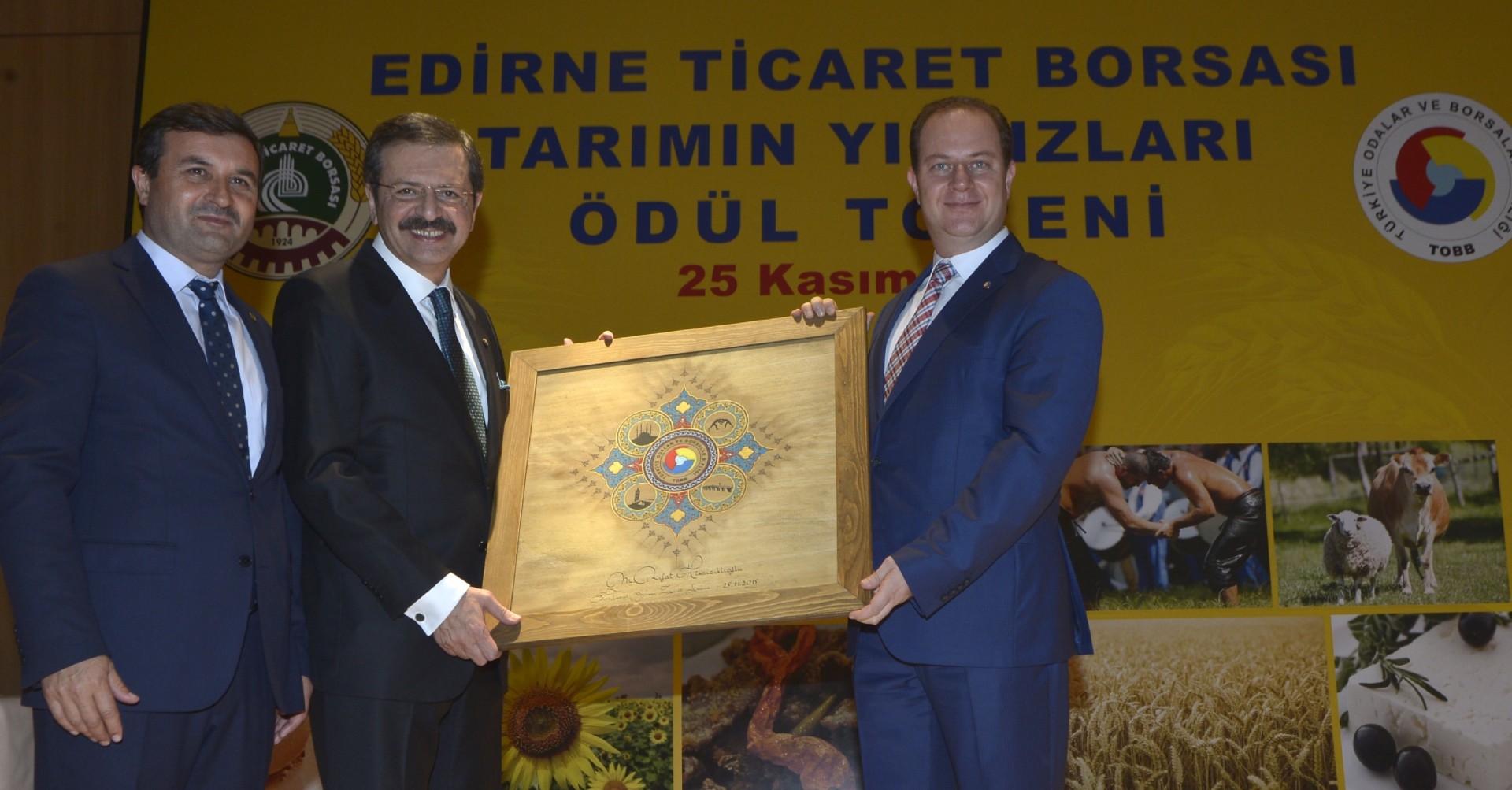 Çorlu TSO Başkanları Edirne TB Tarafından Organize Edilen "Tarımın Yıldızları" Ödül Törenine İştirak Ettiler