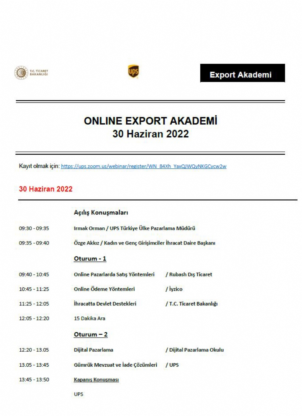 Online Export Akademi Gerçekleşti