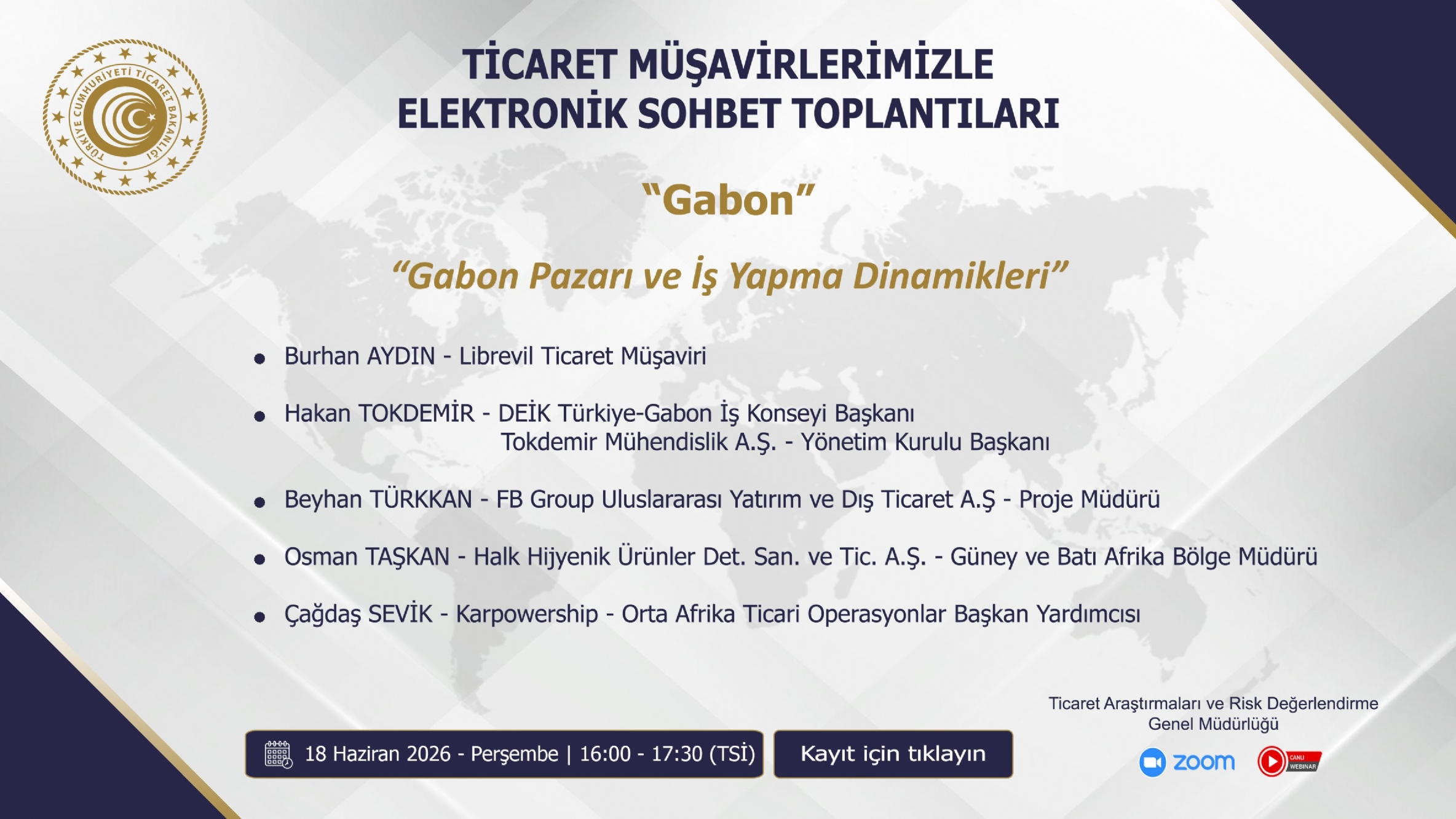 Gabon Pazarı ve İş Yapma Dinamikleri Toplantısı Gerçekleşti