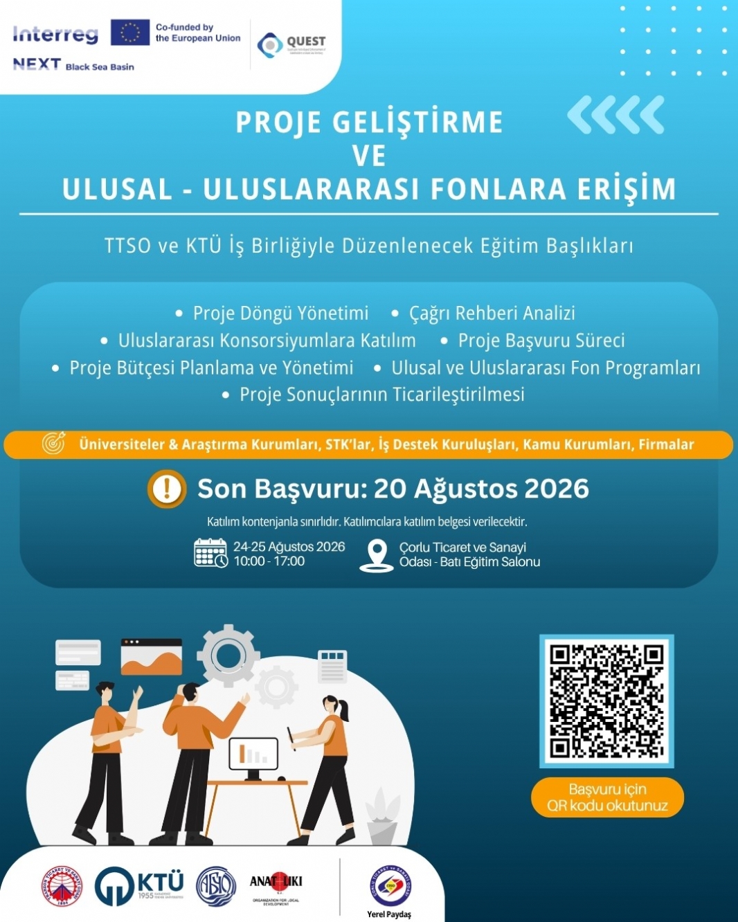 Proje Geliştirme ve Ulusal/Uluslararası Fonlara Erişim Eğitim Daveti Hak