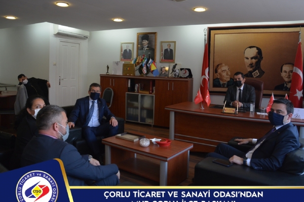 Çorlu Ticaret ve Sanayi Odası´ndan MHP Çorlu İlçe Başkanı İlhan Ermeydan´a Ziyaret