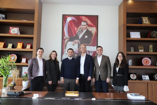 CHP Karacabey le Heyeti ve  28. Dnem CHP Tekirda Milletvekili Aday Mustafa lkem Uruk Odamz Ynetim Kurulu Bakan zzet Volkan Ziyaret Etti