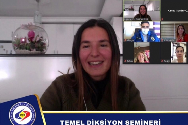 Odamız tarafından düzenlenen “Temel Diksiyon Semineri” İnteraktif Olarak Gerçekleşti