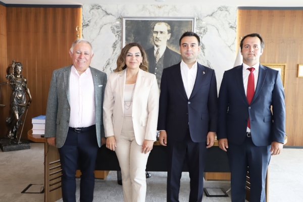 orlu TSO Ynetim Kurulu Bakan zzet VOLKAN,  Tekirda Bykehir Belediye Bakan Sayn Candan YCEERe  Ziyarette Bulundu