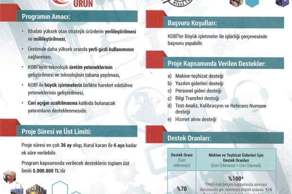 KOSGEB KOBİ Teknoyatırım Destek Programı ve Stratejik Ürün Destek Programı Bilgilendirme Toplantısı