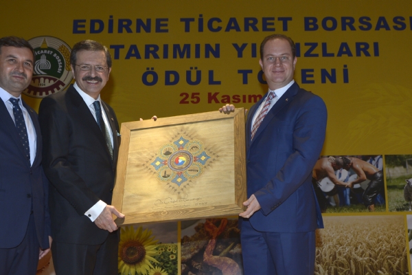 Çorlu TSO Başkanları Edirne TB Tarafından Organize Edilen "Tarımın Yıldızları" Ödül Törenine İştirak Ettiler