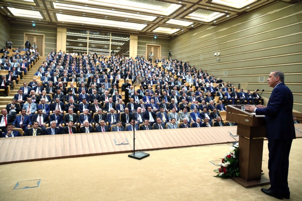 Odamz Ynetim Kurulu Bakan Enis Sln, Cumhurbakanl Klliyesindeki stiare Toplantsna Katld