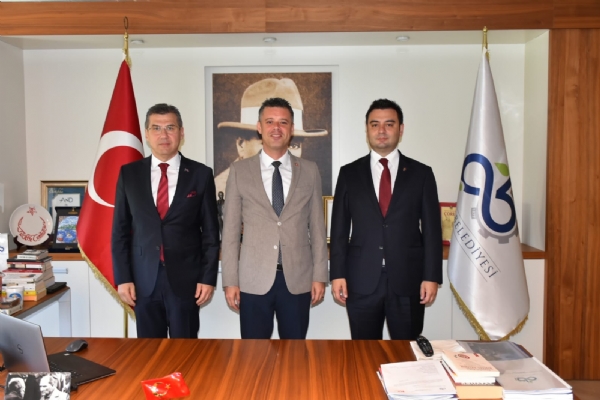 orlu TSOdan  orlu  Belediye Bakan Sayn Ahmet SARIKURT´a Tebrik Ziyareti