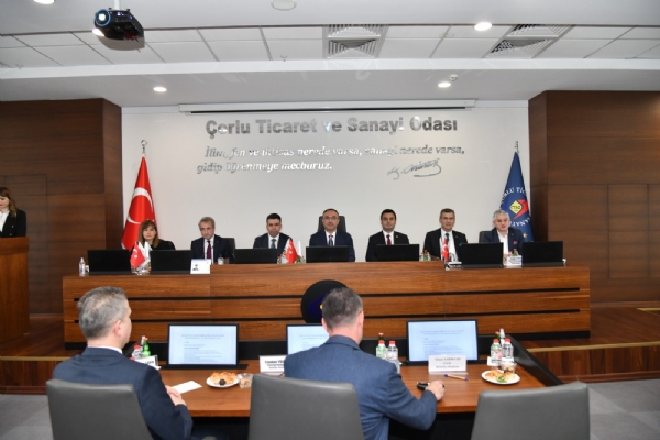 SANTEK Toplants, Tekirda Valisi Sayn Recep Soytrk Bakanlnda orlu TSO Ev  Sahipliinde Yapld