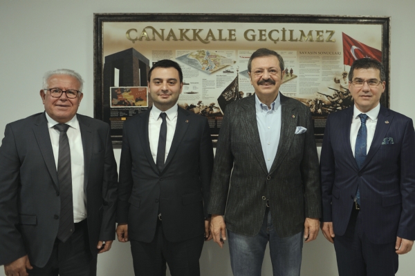 Yönetim Kurulu Başkanımız İzzet Volkan ve Meclis Başkanımız Erdim Noyan´dan TOBB Başkanı M.Rifat Hisarcıklıoğlu´na Ziyaret