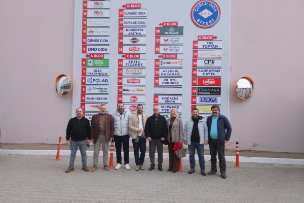 Odamz 15. Meslek Komite Heyeti orlu Gda Sitesi Temsilcisi, orlu Halk Eitim Merkezi Mdrn ve orlu Hal Temsilcisini Ziyaret Ettiler