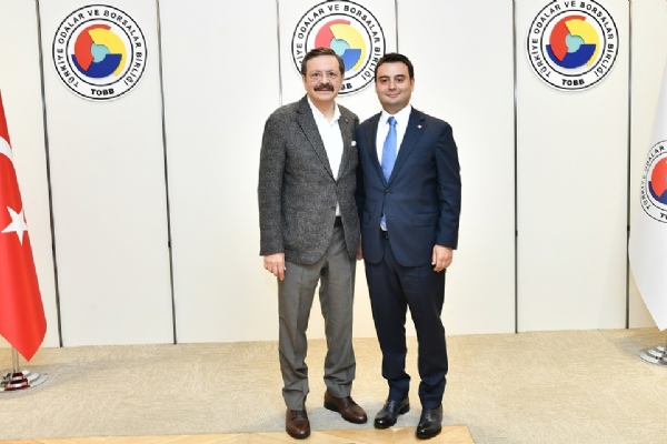 Çorlu TSO Yönetim Kurulu Başkanı İzzet Volkan, TOBB Başkanı Sayın M. Rifat Hisarcıklıoğlu´nu Makamında Ziyaret Etti