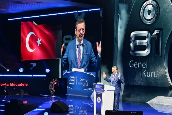 TOBB Bakan Sayn M.Rifat HSARCIKLIOLUnun  Ev Sahipliinde Dzenlenen TOBB 81. Genel Kurulu Gerekleti
