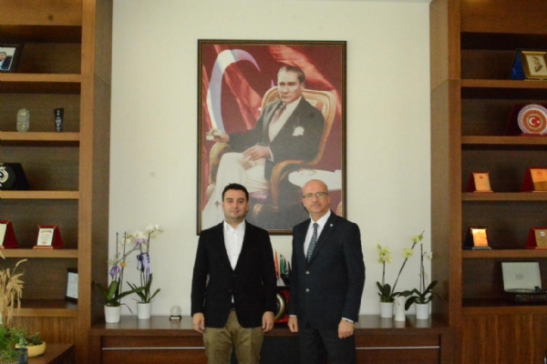 İyi Parti Tekirdağ Milletvekili Aday Adayı Mehmet İlker Atasever Odamız Yönetim Kurulu Başkanı İzzet Volkan´a Ziyarette Bulundu