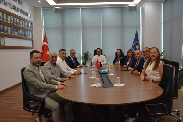 Rotary 2420. Blge 2023-24 Dnemi Guvernr Sn. Mehmet Altay, orlu Rotary Kulb 2023-24 Dnem Bakan Sn. Emel ren ve Ynetimi Odamz Ynetim Kurulu Bakan zzet Volkana Ziyaret Ederek stiarede Bulundular