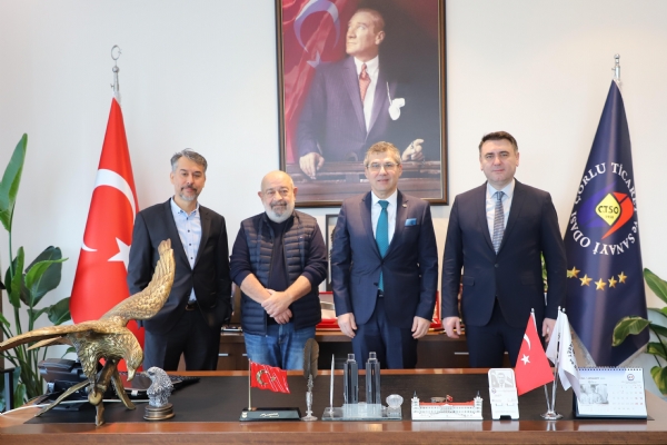 Yönetim Danışmanı Sayın Dr. Engin Sağdıç ve Can Tekstil İnsan Kaynakları Müdürü Sayın Sedat Erdal, Odamız Meclis Başkanı Erdim Noyan ve Genel Sekreter İbrahim Karağöz Tarafından Ağırlandı