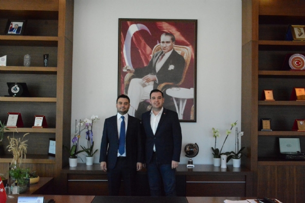 CHP Tekirdağ Milletvekili Aday Adayı Mustafa Ülkem Uruk Odamız Yönetim Kurulu Başkanı İzzet Volkan´a Ziyarette Bulundu