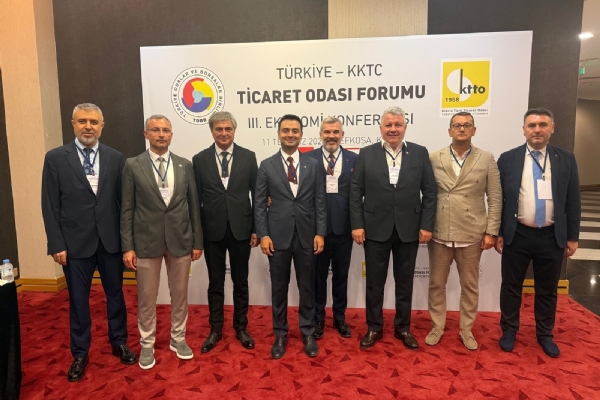 orlu Ticaret ve Sanayi Odas Ynetimi  Kbrs Trk Ticaret Odas ve Trkiye Odalar ve Borsalar Birlii birliinde Dzenlenen Trkiye-KKTC Ticaret Odas Forumu III. Ekonomi Konferansna Katlm Salad