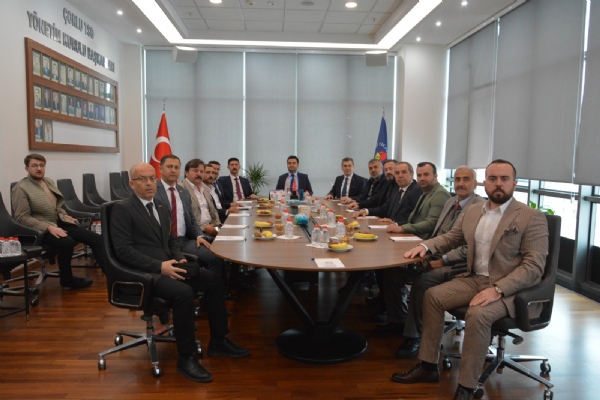 MHP Tekirda Milletvekili Aday  Sn. lker Ycel,  Belediye Meclis yesi Sn. Cneyt Ergn ve  Tekilat yeleri Odamza Ziyarette Bulundular
