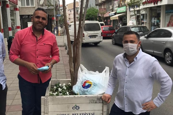 orlu Ticaret ve Sanayi Odasndan yelerine Maske Destei