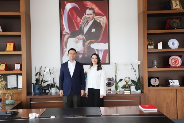 Forward Consulting Kurucusu �K & ��e Al�m Dan��man�  Didem G��L� �LG�N�den  �orlu TSO Y�netim Kurulu Ba�kan� �zzet VOLKAN&acute;a Ziyaret