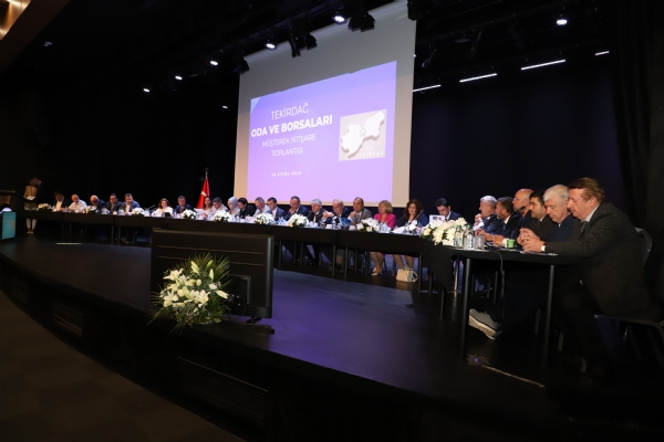 Tekirda Oda ve Borsalar Mterek stiare Toplants orlu Ticaret ve Sanayi Odasnn Ev Sahipliinde Gerekleti