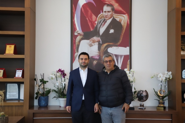 Ajans Tekirda� �mtiyaz Sahibi Ruhan YAL�IN&acute;dan Ba�kan �zzet VOLKAN&acute;a Ziyaret