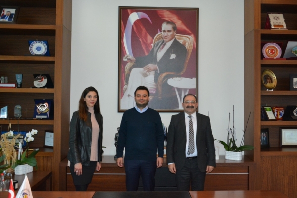 Çorlu Mesleki ve Teknik Anadolu Lisesinden Odamız Yönetim Kurulu Başkanı İzzet Volkan´a Ziyaret