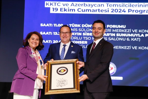 orlu Ticaret ve Sanayi Odas Ynetim Kurulu Bakan  zzet VOLKAN´n Ev Sahipliinde,  Kuzey Kbrs Trk Cumhuriyeti ve Azerbaycan  Temsilcilerinin Katlmyla Dzenlenen  Trk Dnyas  Forumu  Odamzda Gerekleti