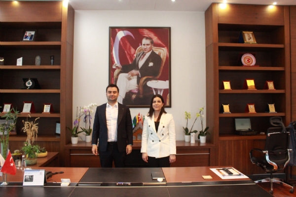 CHP Tekirdağ Milletvekili Aday Adayı Mehtap Tural Odamız Yönetim Kurulu Başkanı İzzet Volkan´a  Ziyarette Bulundu