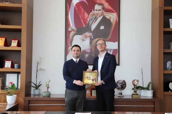 CHP Karacabey le Heyeti ve  28. Dnem CHP Tekirda Milletvekili Aday Mustafa lkem Uruk Odamz Ynetim Kurulu Bakan zzet Volkan Ziyaret Etti