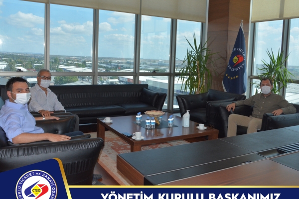 Süleymanpaşa Belediye Başkanı Cüneyt Yüksel´den Yönetim Kurulu Başkanımız İzzet Volkan´a Ziyaret