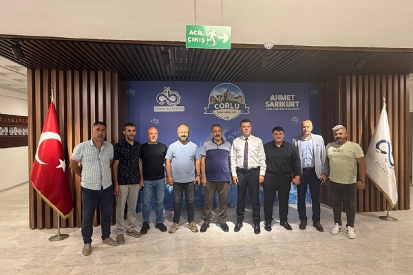 orlu TSO 1. Meslek Komitesinden orlu Belediye Bakan Ahmet Sarkurta Ziyaret