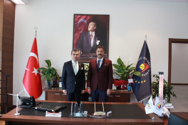 orlu Cumhuriyet Basavcs Sayn Bilgehan Ycel Odamz Ynetim Kurulu Bakan  zzet Volkan ve Meclis Bakan Erdim Noyan´a Tebrik Ziyaretinde Bulundu