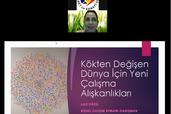 Çorlu TSO Akademide Kökten Değişen Dünya için Yeni Çalışma Alışkanlıkları Semineri İnteraktif Olarak Gerçekleşti