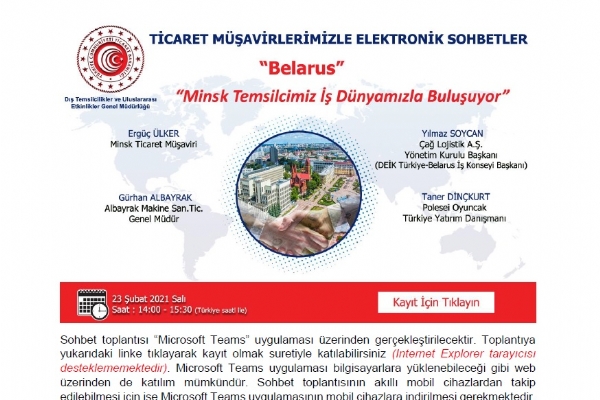 Ticaret Müşavirleri ile Elektronik Sohbetler - Belarus Toplantısı Gerçekleşti