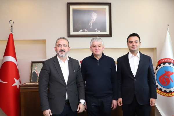 �orlu TSO Y�netim Kurulu Ba�kan� �zzet VOLKAN ve  Trakya Kalk�nma Ajans� Genel Sekreteri Mahmut �AH�Nden TOBB Y�netim Kurulu �yesi ve Tekirda� TSO  Y�netim Kurulu Ba�kan� Cengiz G�NAYa Ziyaret