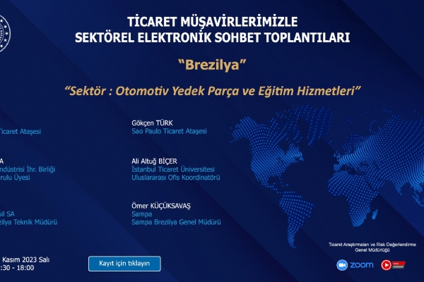 Ticaret Müşavirlerimizle Elektronik Sohbetler - Brezilya Toplantısı Gerçekleşti