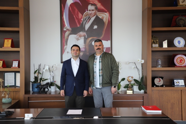 Odam�z Meclis �yesi Hakk� �EN  Y�netim Kurulu Ba�kan� �zzet VOLKAN&acute;� Ziyaret Etti