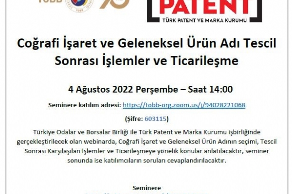 Corafi aret ve Geleneksel rn Ad Tescil Sonras lemler ve Ticarileme Semineri Gerekleti