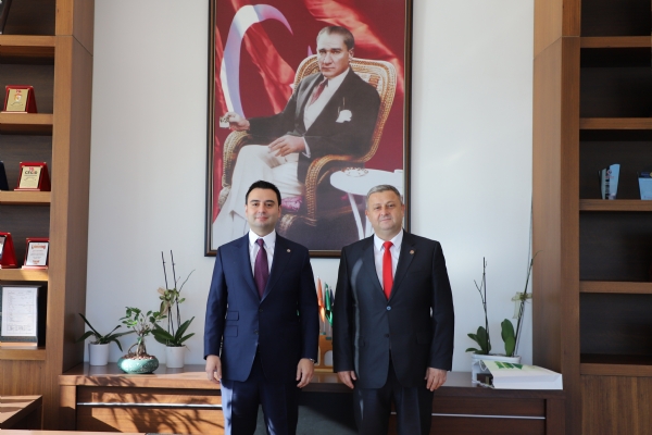 CHP Marmaraereğlisi Belediye Başkan A.Adayı Sayın Cumhur Küreşoğlu Odamız Yönetim Kurulu Başkanı İzzet Volkan´a Ziyarette Bulundu