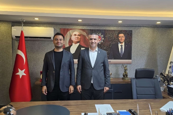 orlu Ticaret ve Sanayi Odas Ynetim Kurulu Bakan zzet VOLKAN, Trk Metal Sendikas orlu ube Bakan Caner ALZKAN´ Ziyaret Etti