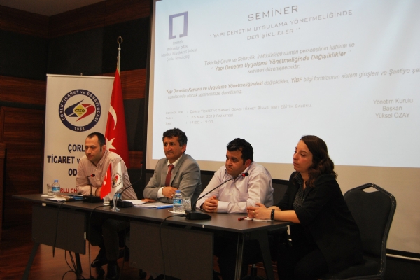 Yap Denetim Uygulama Ynetmeliinde Deiiklikler Semineri Odamzda Gerekleti