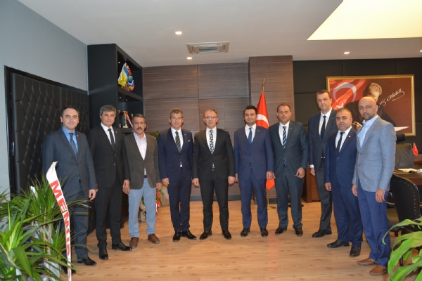 orlu TSO´dan Greve Yeni Gelen orlu Kaymakam Cafer Sarl´ya Ziyaret