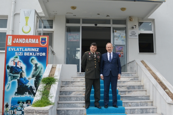 Odamz Ynetim Kurulu Bakan brahim Gnl´den orlu le Jandarma Komutan Yzb. Serkan Grzsoy´a Ziyaret